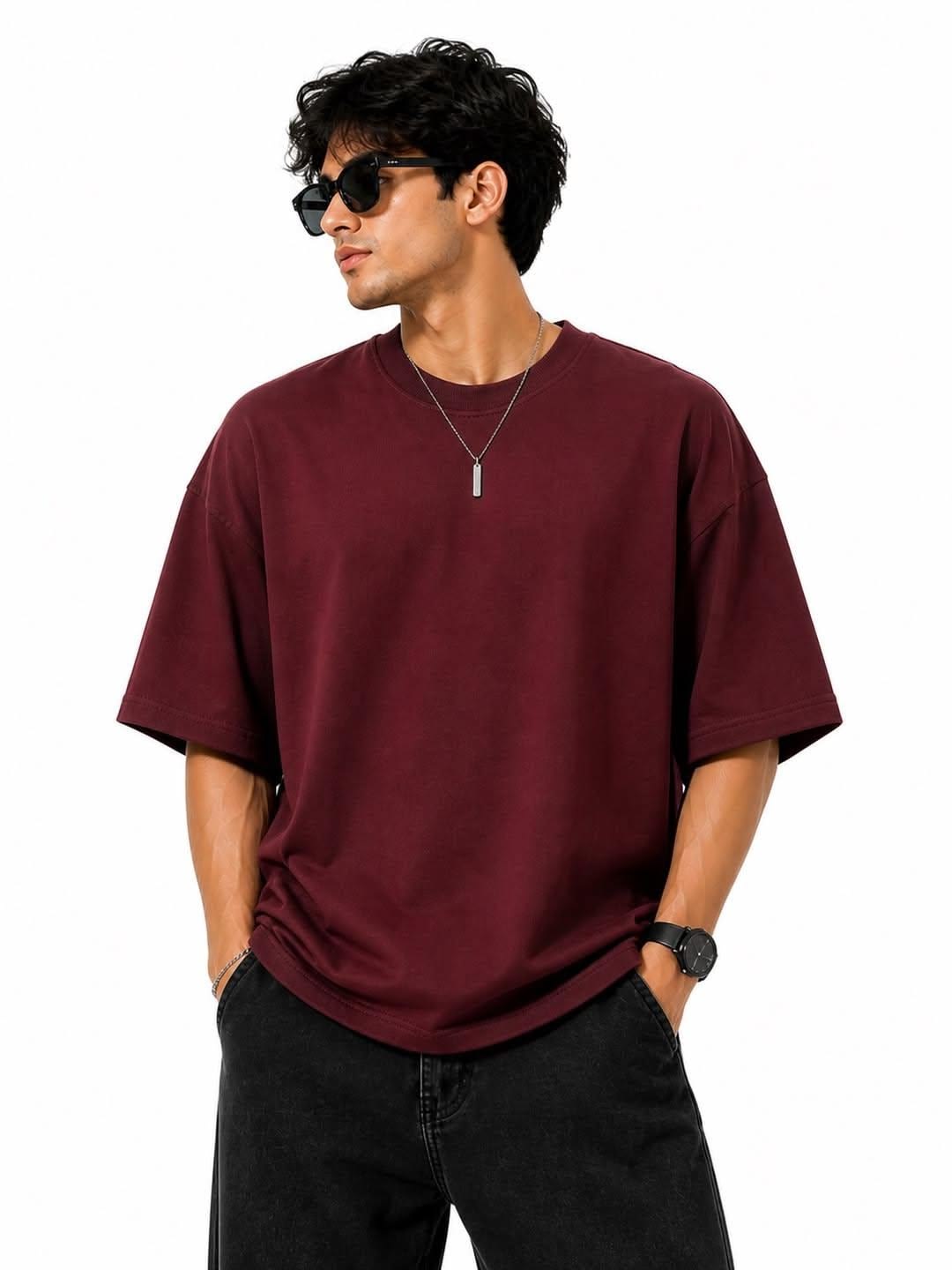 Maroon Casual T-Shirt